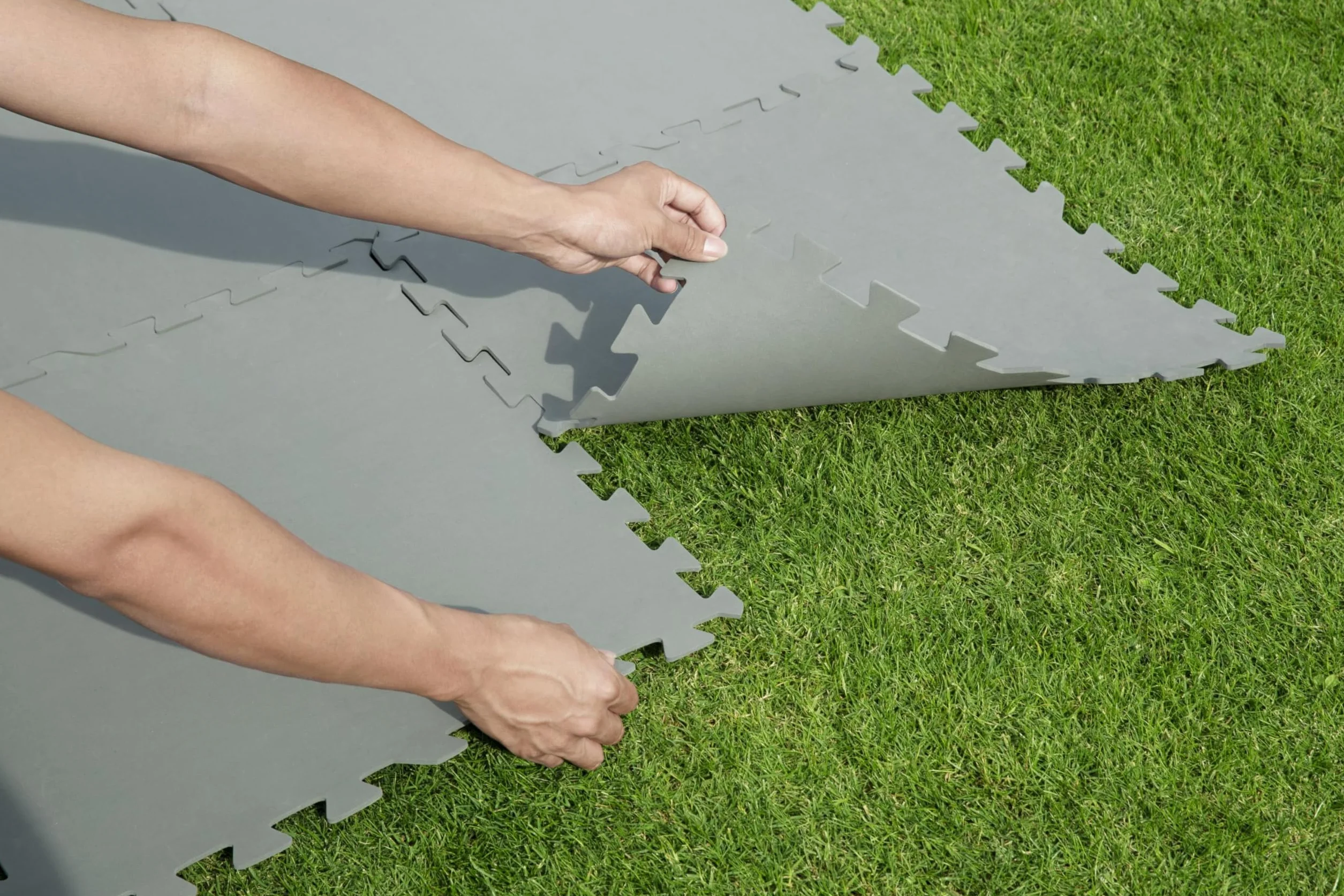 Bestway Flowclear zestaw płytek podłogowych basenów 50x50 cm 9 sztuk szary