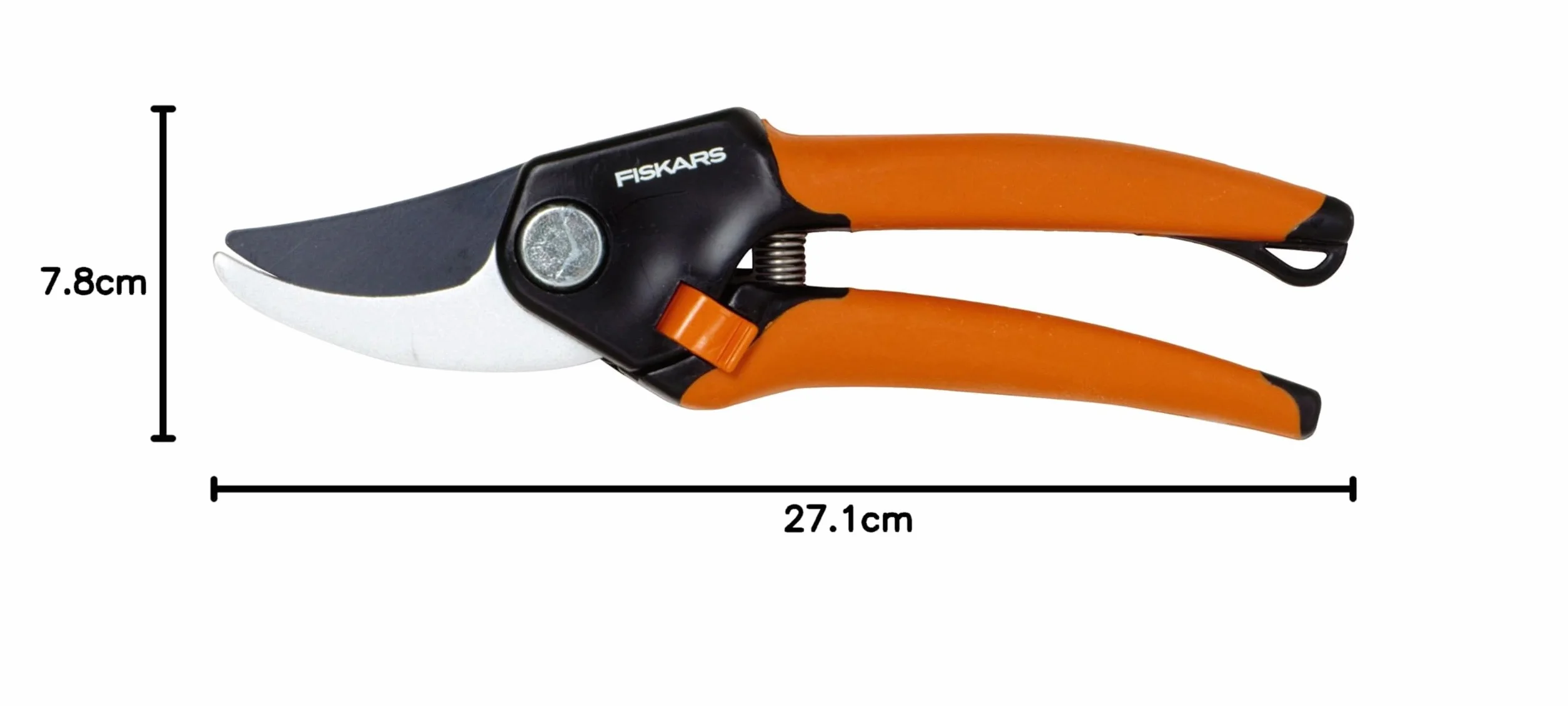Fiskars Sekator boczny do świeżych gałęzi i gałązek, powłoka antyadhezyjna, antypoślizgowe uchwyty SoftGrip, ostrza z stali, czarny/pomarańczowy, 1001340