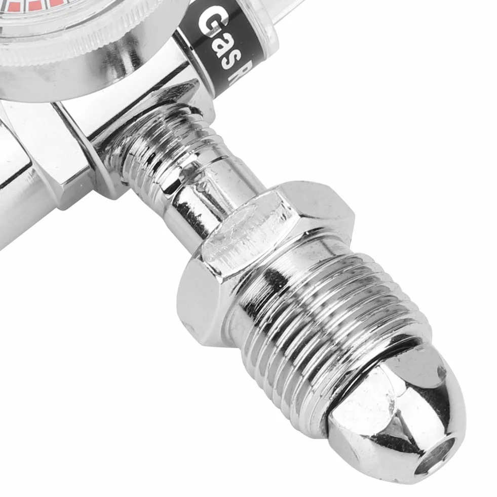 Argongasdruckminderer Argongaszähler mit Manometerausgang Außengewinde G5 / 8-14 Druckminderer (CGA540)