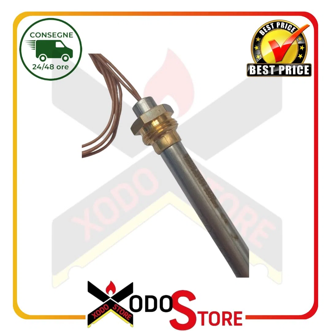 Xodo Store świeca zapłonowa do pieców na pellet, 9,9 x 136-146 cm (Ø x dł.), 250 W, kompatybilna z Ecoteck i Ravelli