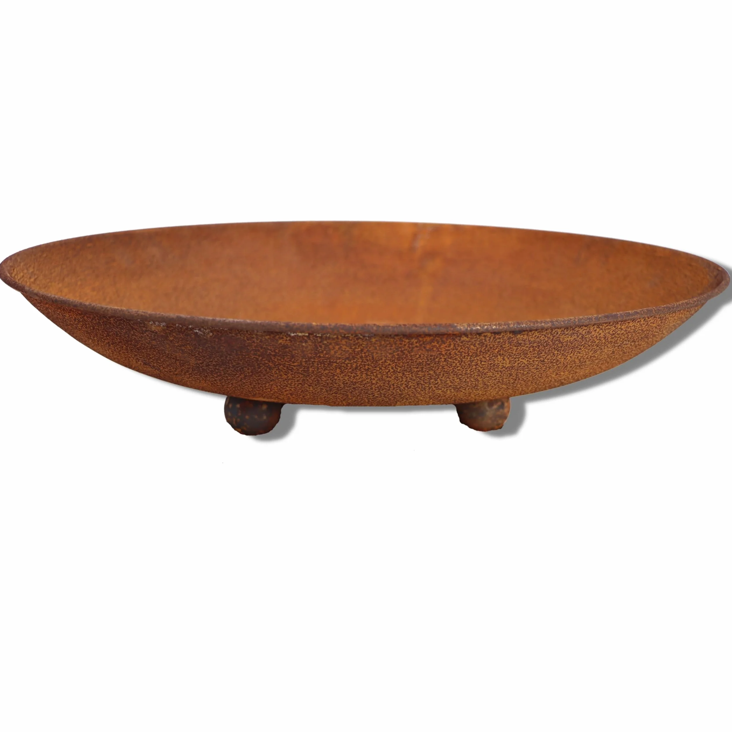 Rostikal donica okrągła ze stali kortenowskiej Ø 47 cm odporna na warunki atmosferyczne vintage