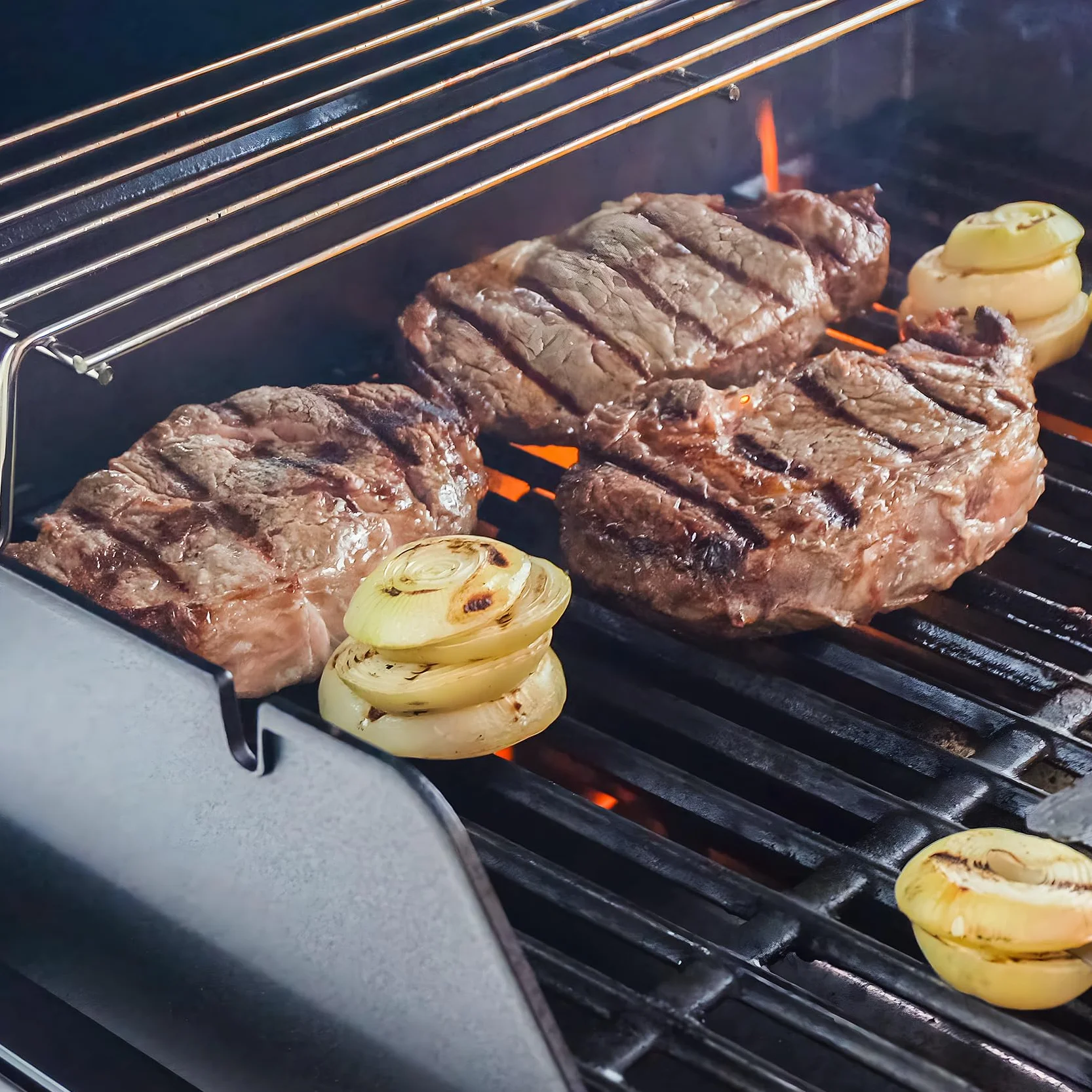 onlyfire Ruszt żeliwny do Weber Genesis serii 300, Genesis E/S-310/320/330, EP-310/320/330 (2007-2016), zapasowy ruszt do grilla do Weber 7528, 2 szt