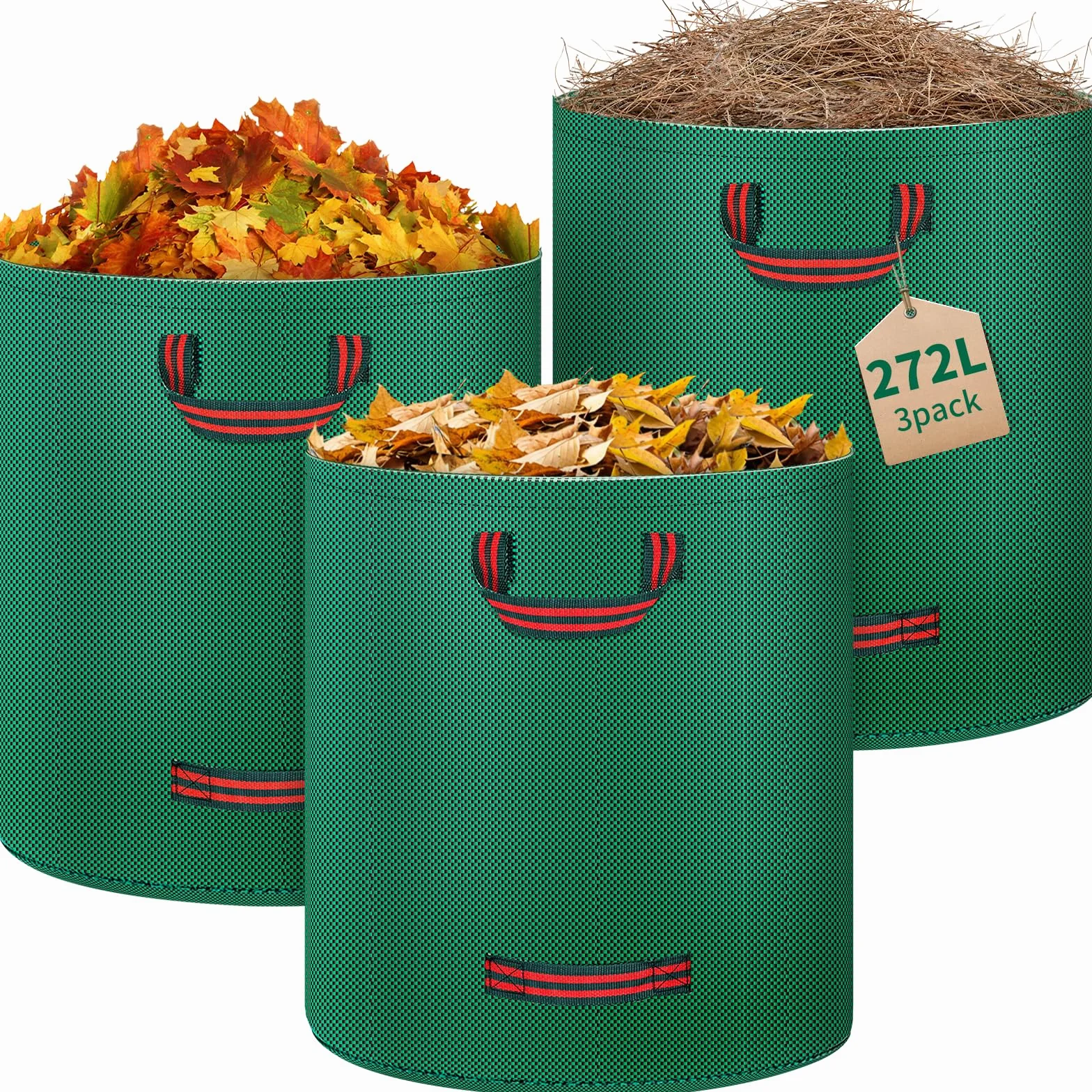 Worek ogrodowy na odpady ogrodowe, 3 x 272 l