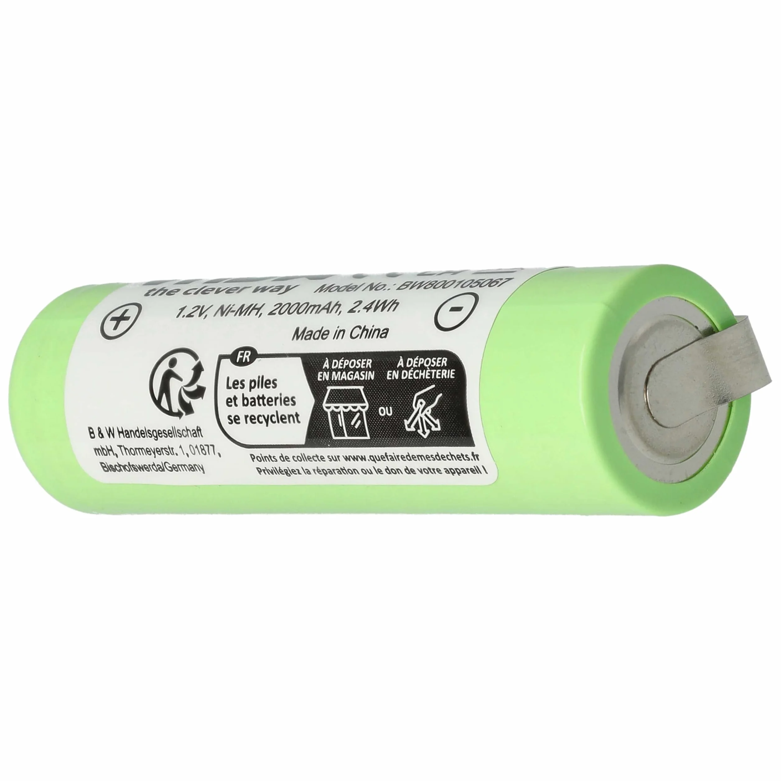 vhbw Bateria zamienna do golarki Philips 138-10584, 422203613480 do maszynki do strzyżenia włosów (2000 mAh, 1,2 V, NiMH)