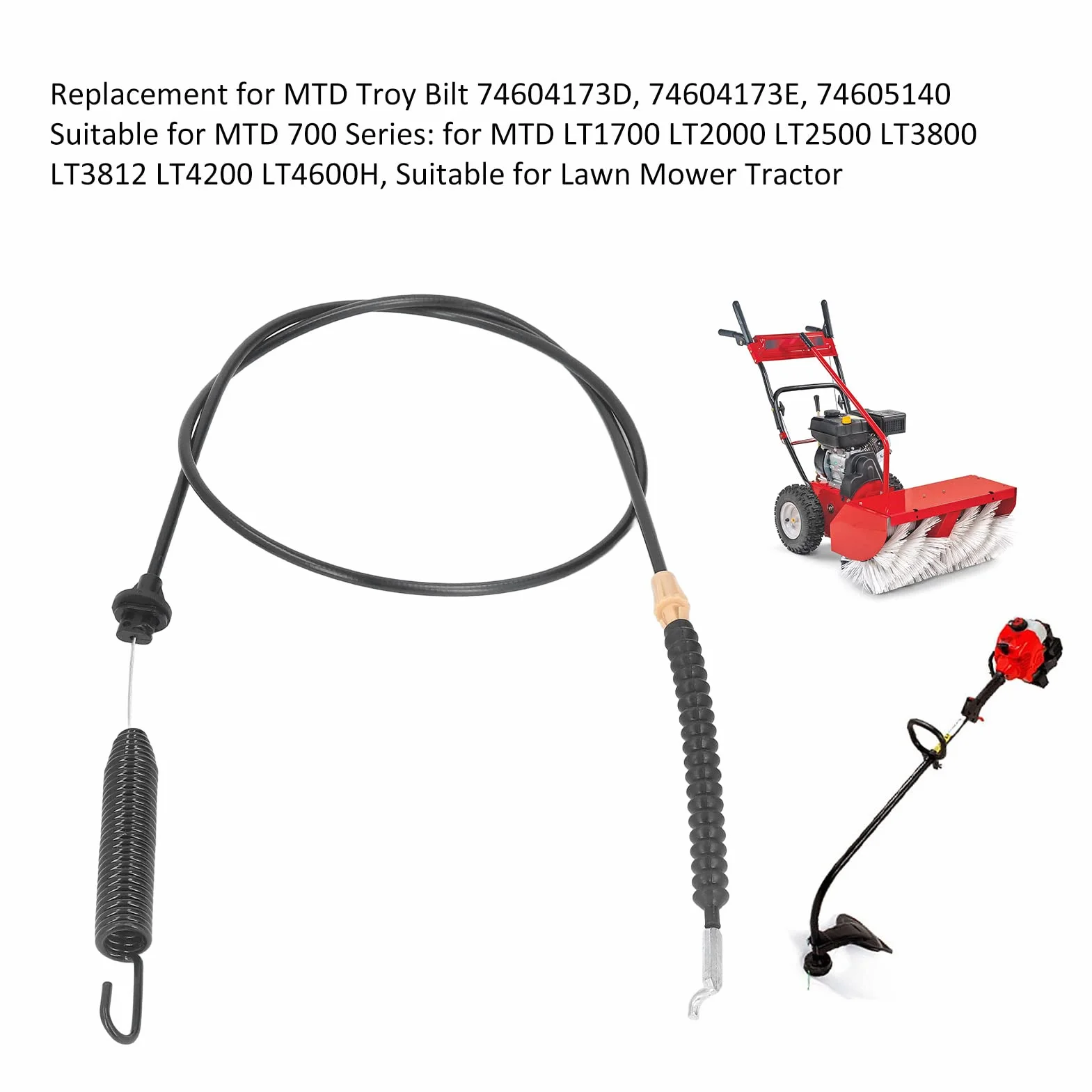 Linka sprzęgła kosiarki MTD seria 700 74604173D 74604173E 74605140 ze sprężyną