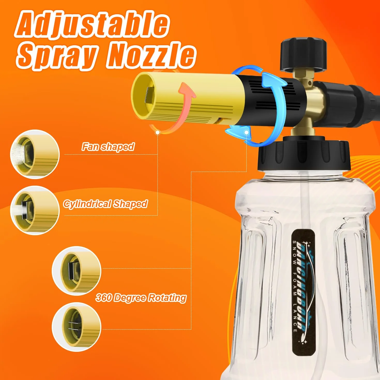 Karcher Snow Foam Lance Foam Cannon do myjki wysokociśnieniowej K2-K7 1 l regulowana dysza