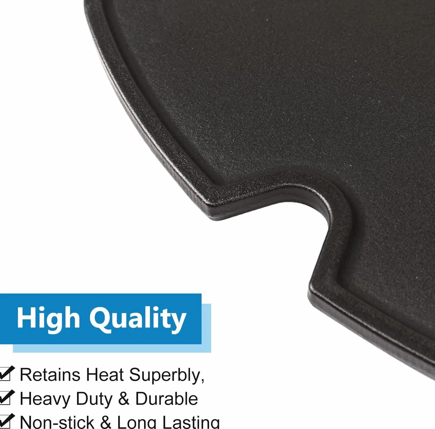 Denmay żeliwna płyta grillowa do Weber Traveler Compact Przenośny grill gazowy, żeliwna płyta na zewnątrz, część zamienna do Weber Traveler Compact, płyta grillowa Plancha część zamienna 1 sztuka