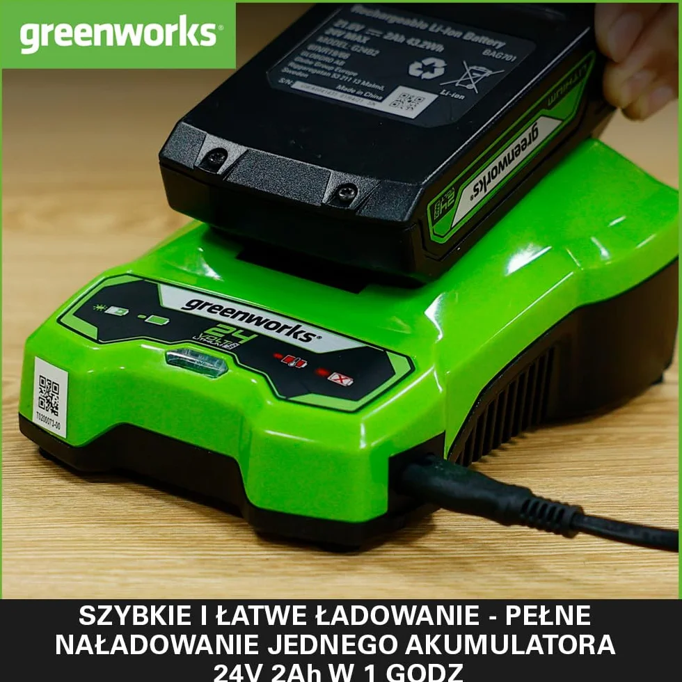 Ładowarka GREENWORKS 24V - G24C