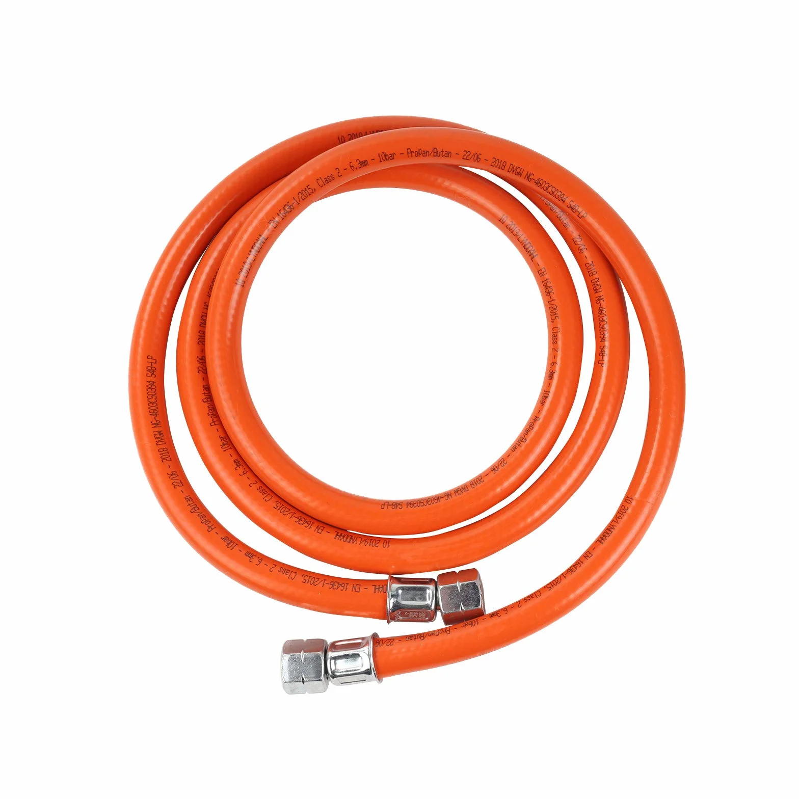 Regulator G607 50 mbar Wąż 1,5 m Łączniki śrubowe 1/4" lewy