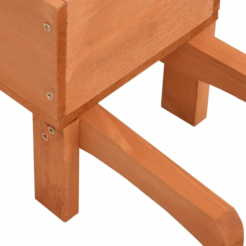 vidaXL Donice w kształcie taczek 2 szt. 47x15x19 cm Drewno jodłowe Donica Ogrodowa