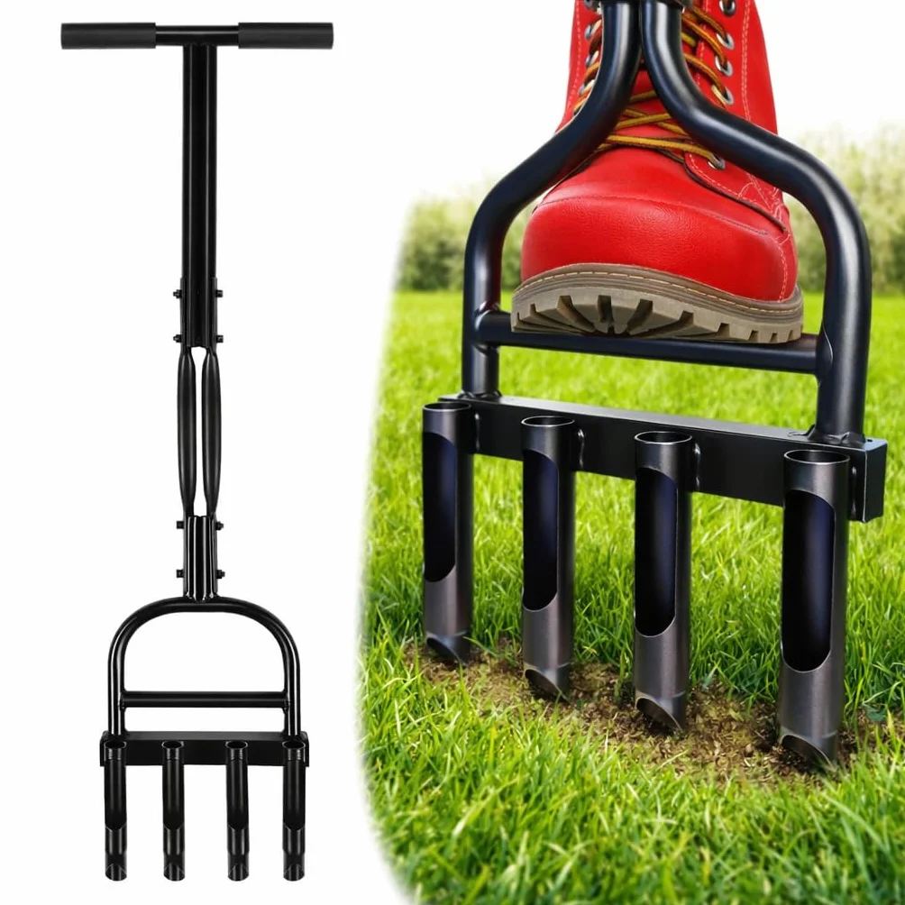 AERATOR RURKOWY RĘCZNY KOLCE DO TRAWY NAPOWIETRZANIA TRAWNIKA AREATOR