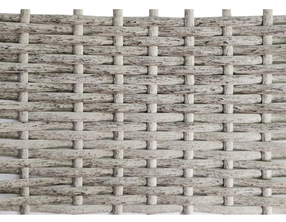 Feyart rattan na każdą pogodę, narzędzie tkackie, zestaw naprawczy do rattanowych mebli ogrodowych, krzeseł, stołów, sofy, melanżowy szary, 25 m, 8,5 mm