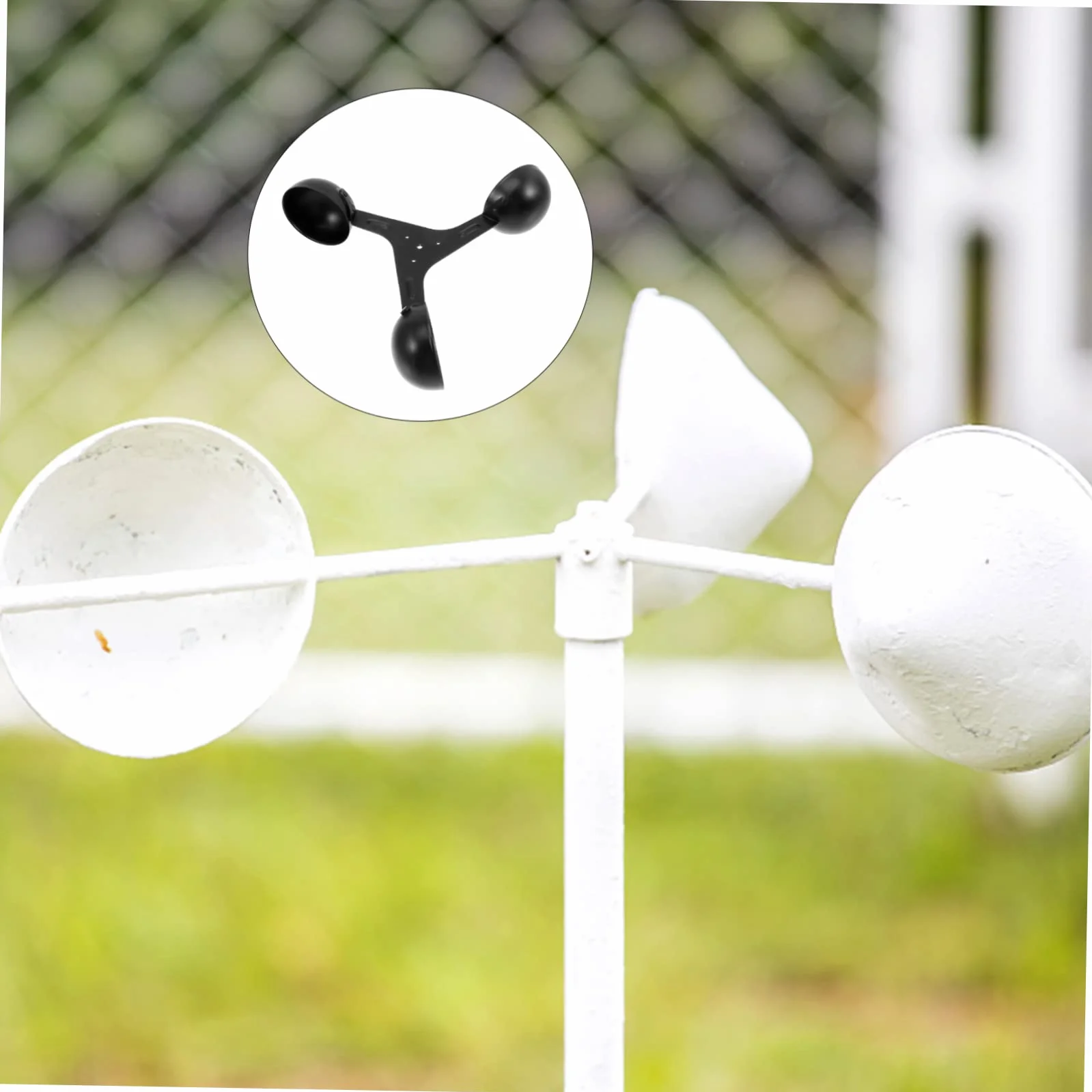 VANZACK Czujnik Wiatru Cup Anemometr Do Pomiaru Prędkości Wiatru z Wymienny Element Do Stacji Meteorologicznych i Obserwacji Środowiska Lekki i Łatwy Montażu