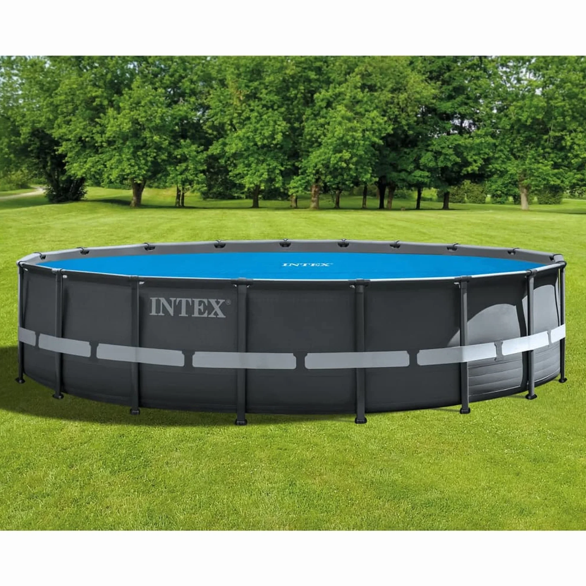 Intex Easy Set Frame Plandeka Solarna, Niebieski, 549 cm