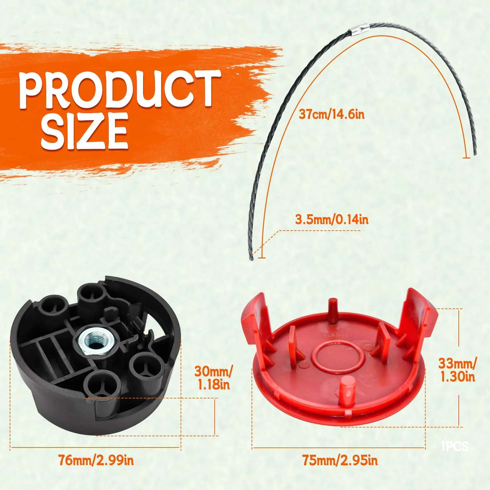 Bosch żyłka do przycinarki szpula AFS 23-37 cm 3,5 mm F016800431 z osłoną i głowicą tnącą