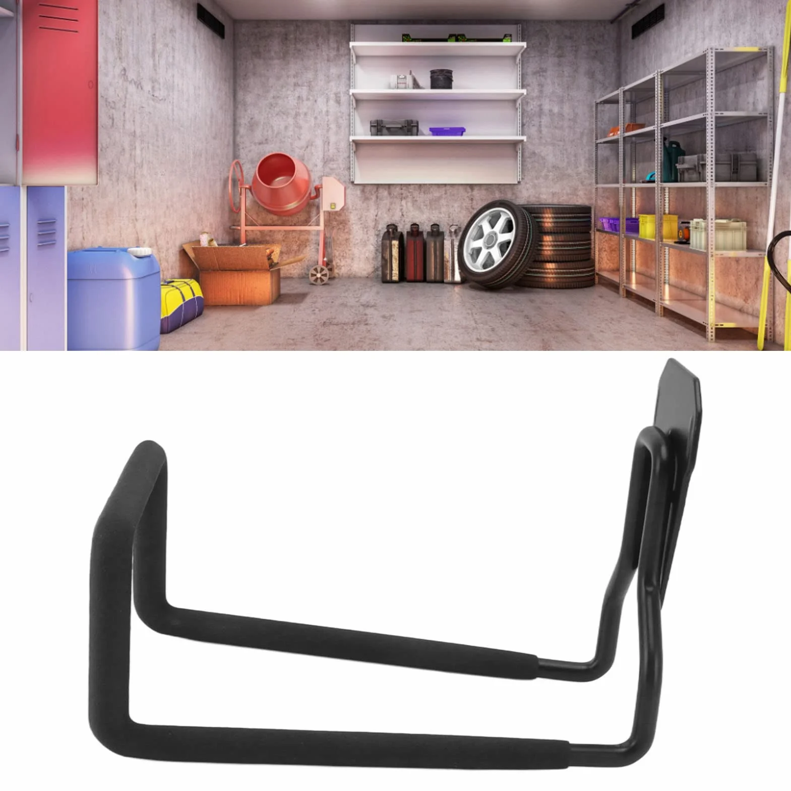 Uchwyt na wąż Ogrodowy, Wytrzymały Metalowy Wieszak na wąż Uniwersalny Bęben na wąż Uchwyt ścienny na wąż Wodny Trwały Stojak na rurkę wodną do Garażu na Zewnątrz