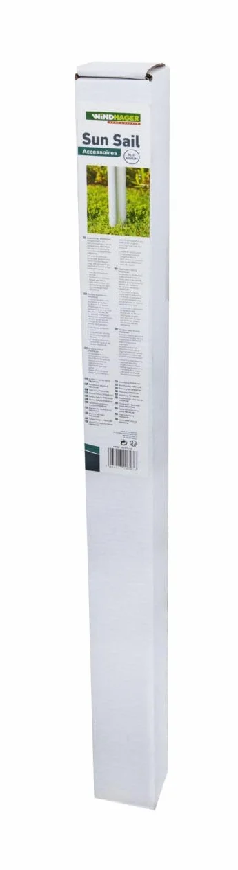 Windhager Tuleja osadcza Premium mocowanie masztu przeciwsłonecznego płyta podłogowa wspornik słupka odporna na mróz 90 cm