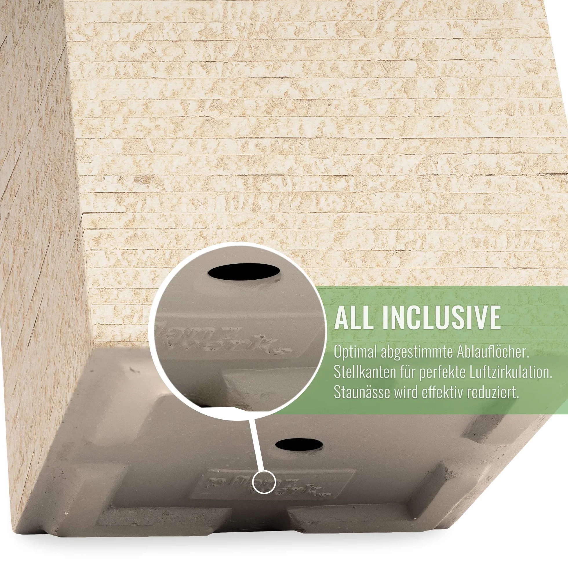 Pflanzwerk® Donica TUB antyk piaskowy 30 x 60 x 30 cm *odporna na mróz donica na kwiaty * *ochrona przed promieniowaniem UV * wysoka jakość