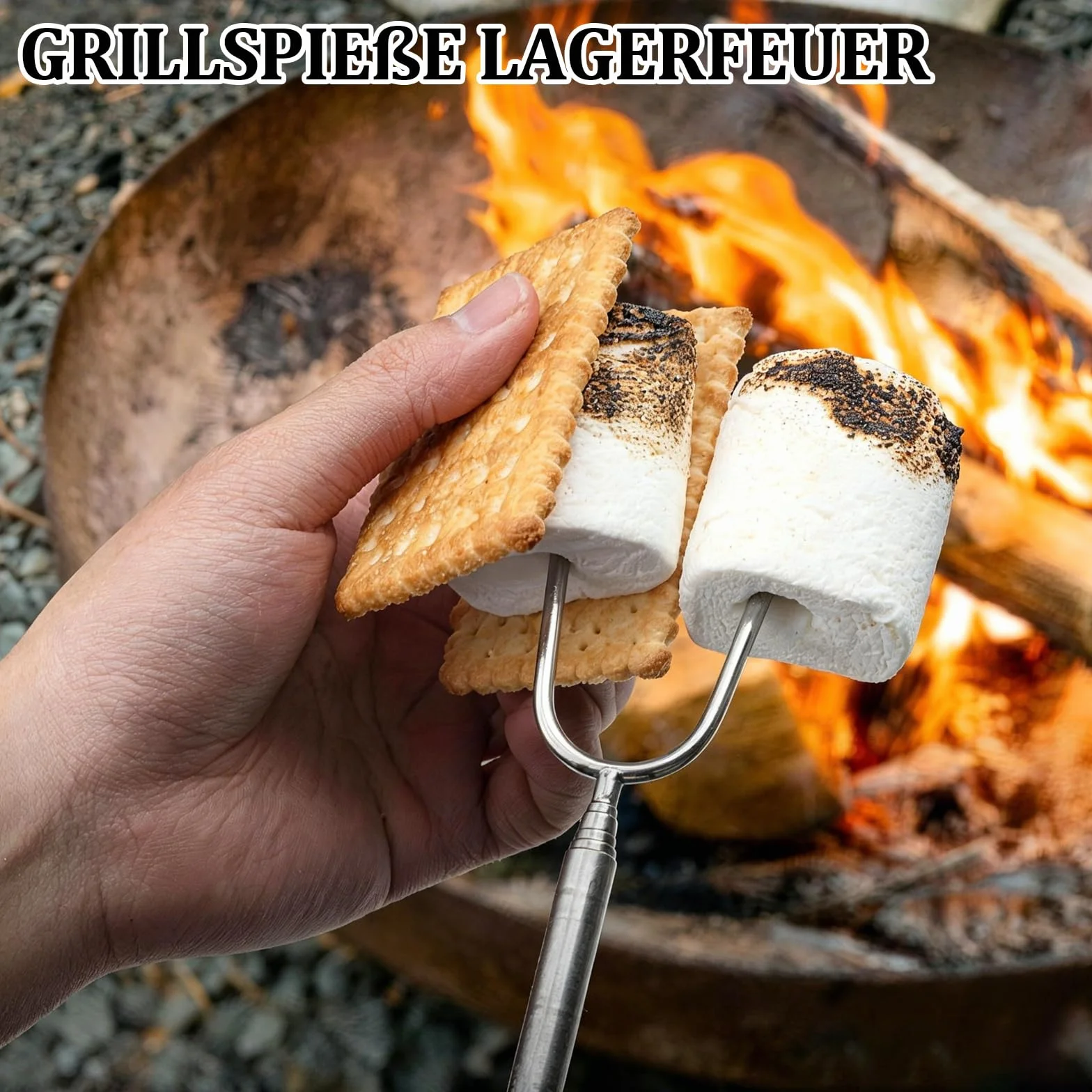 4 sztuki szaszłyków do grilla ze stali nierdzewnej, 31-115 cm, teleskopowe, szpikulce do grilla, szpikulce piankowe, izolowane uchwyty, widelec do grillowania na kemping, imprezę w ogrodzie, na grillu