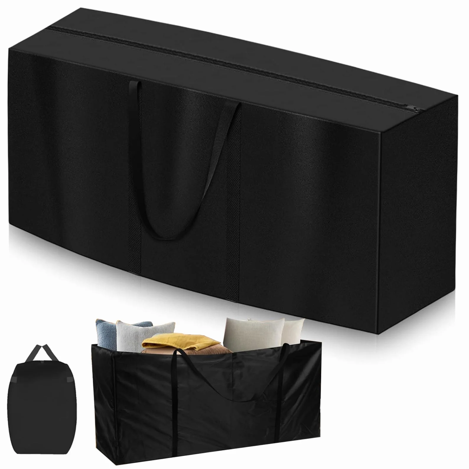 Torba do przechowywania mebli ogrodowych 173 x 76 x 51 cm duża na poduszki i kołdry