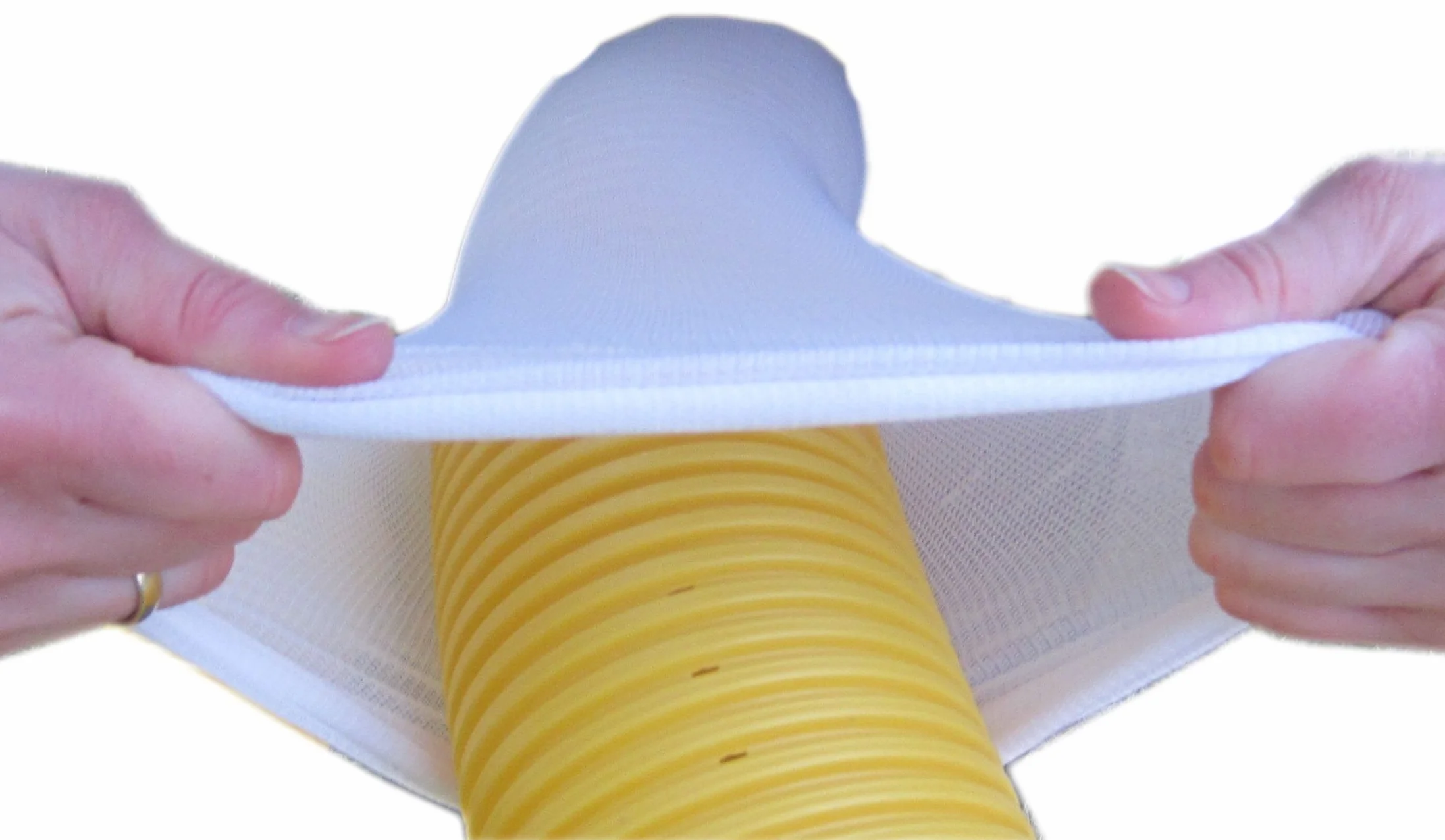 Wetzel 20 m filtr drenażowy włóknina drenażowa do rury drenażowej DN100 – długotrwała ochrona systemu drenażowego z włókniny, biały, naturalny, prosty