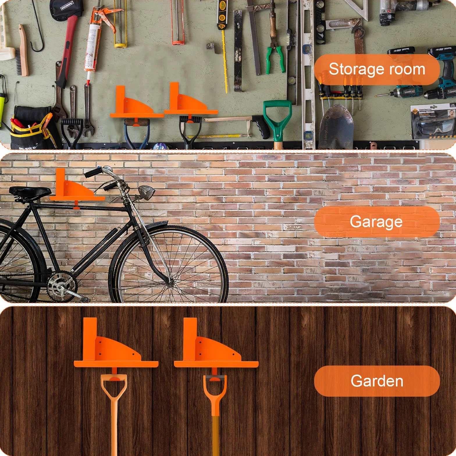 Uchwyt Piłę Łańcuchową, Wytrzymały Uchwyt Ścienny Piłę Łańcuchową Stojak Chainsaw Ekspozytor Organizacja Miejsca w Garażu do Stihl MS250 MS251 MS170 MS171 MS172 Organizer Szopy