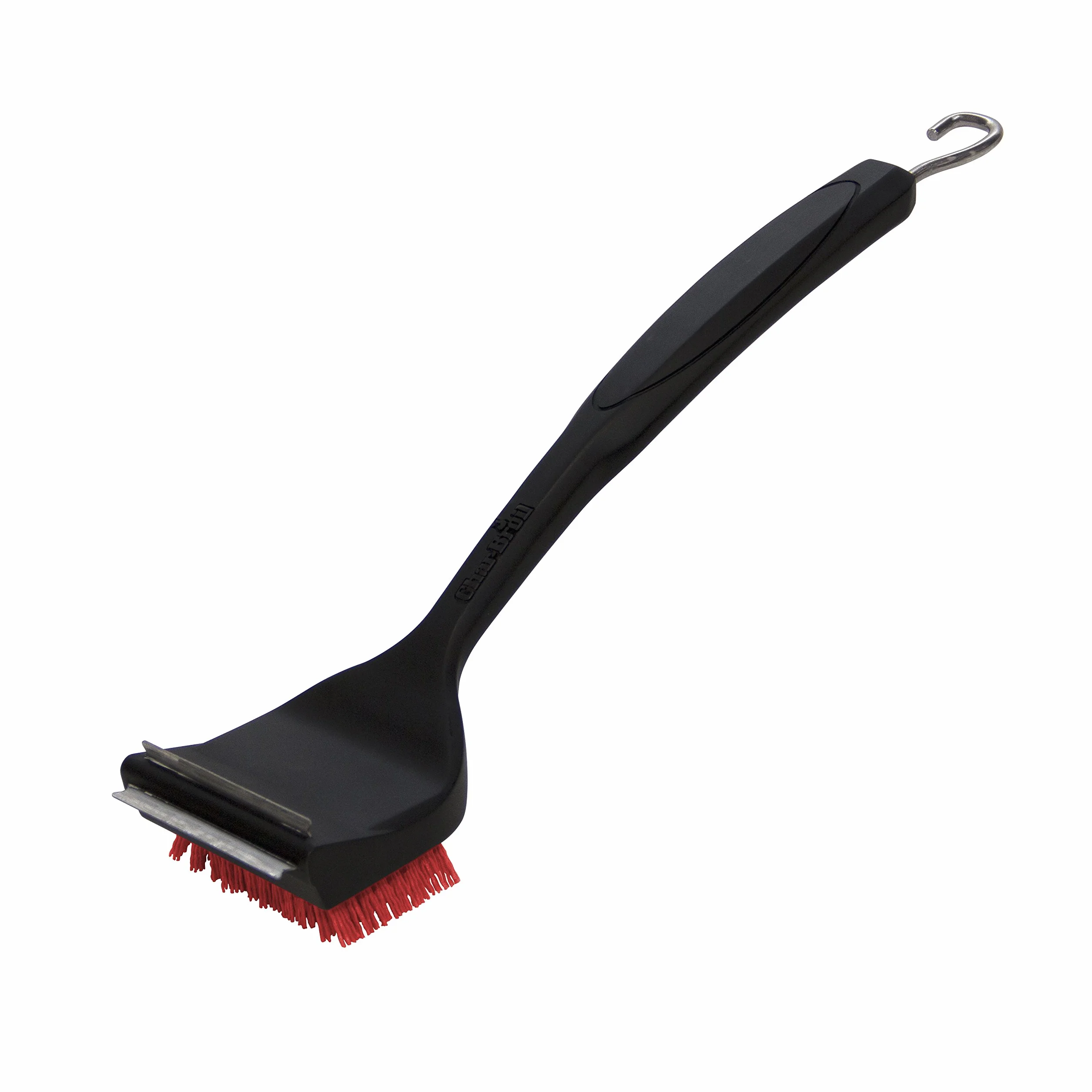 Char-Broil Szczotka do czyszczenia grilla i skrobaczka 2"-1 "Cool-Clean", czarna, 7,5 x 10 x 44 cm