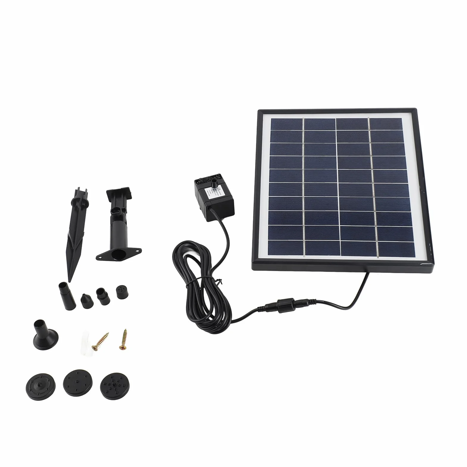 Solarna pompa wodna 200 l/h 6,5 W 10 V 6 trybów fontanny 8 dysz