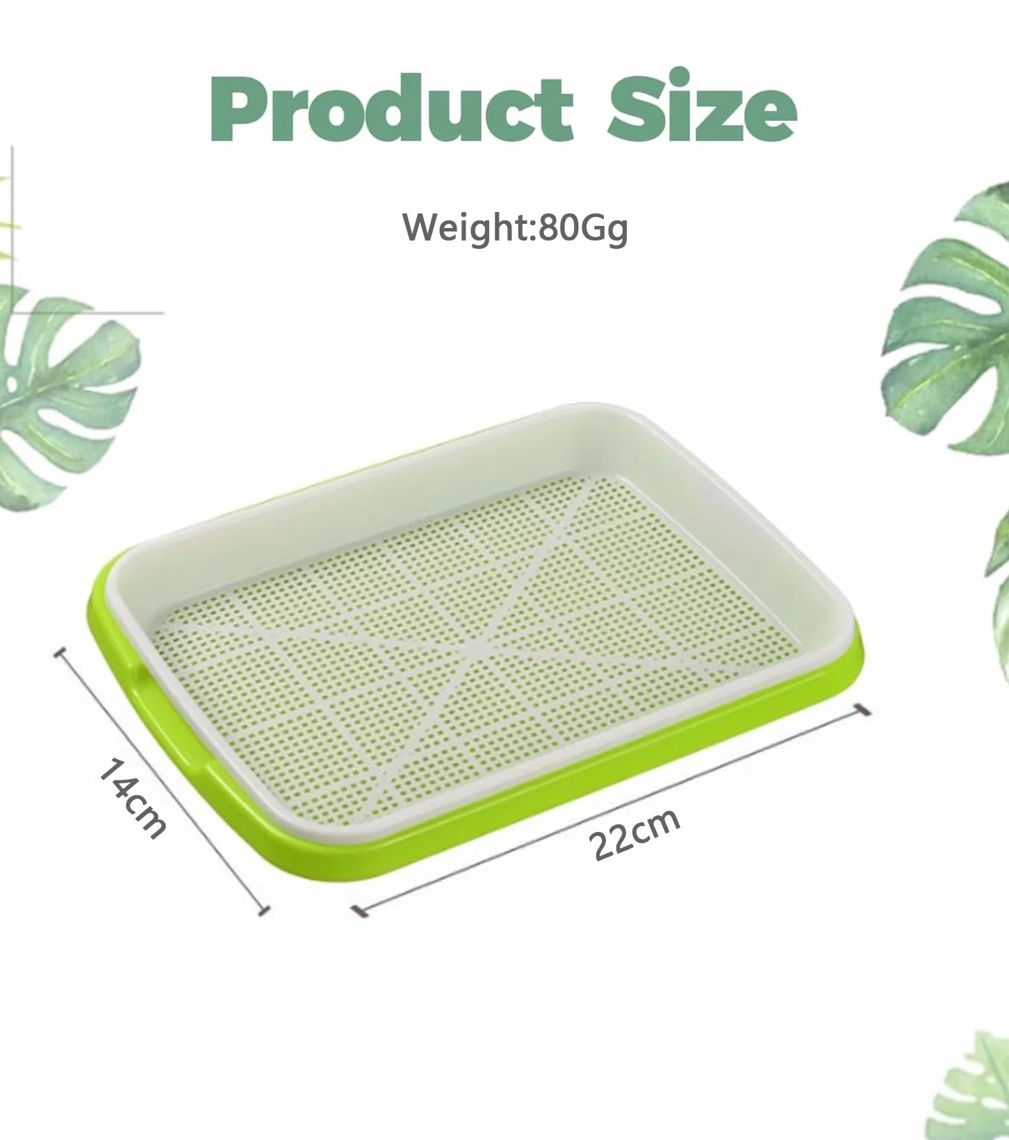 TAKONE Zestaw 2 misek do uprawy rzeżuchy 22 cm