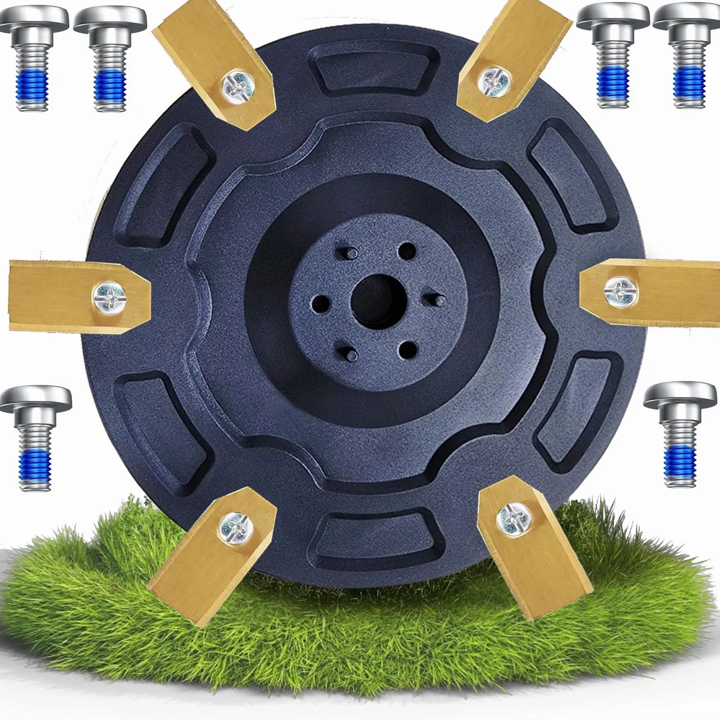 6-częściowy zestaw noży kompatybilnych z Segway Navimow serii H H500E, H800E, H1500E, H3000E-VF – robot koszący Premium talerz do koszenia z tworzywa sztucznego wzmocnionego włóknem szklanym