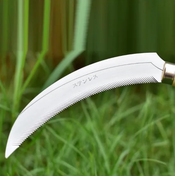 Sierp w kształcie półksiężyca ze stali nierdzewnej do ogrodu, 160 mm (A)