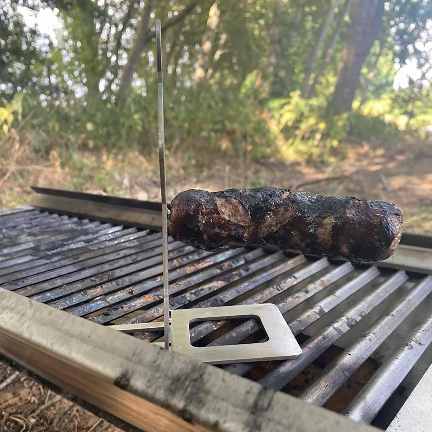 Stojak do grillowania kiełbasy ze stali nierdzewnej 1 sztuka akcesoria do grilla