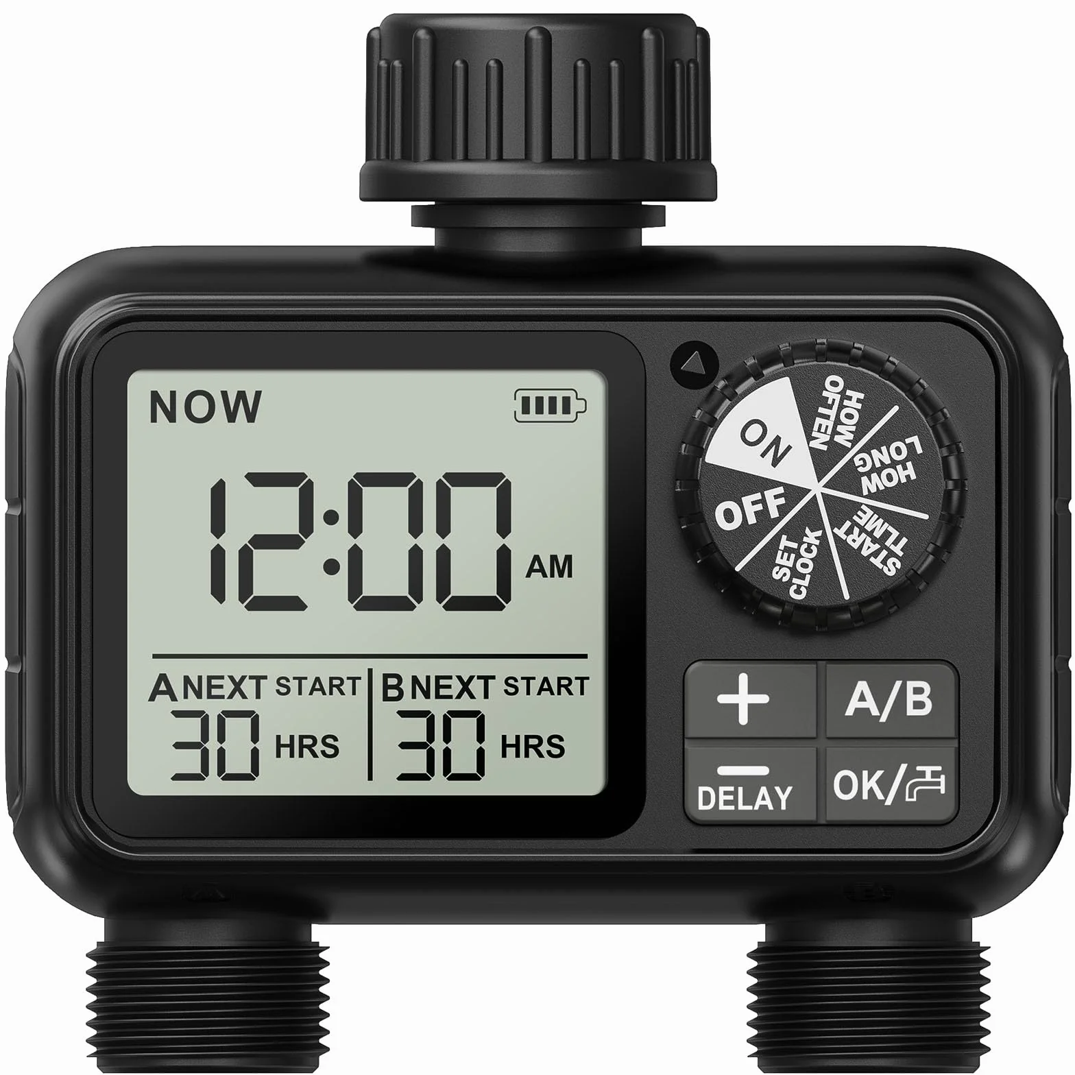 Timer wody do nawadniania z opóźnieniem deszczu IPX5 wodoodporny duży ekran LCD