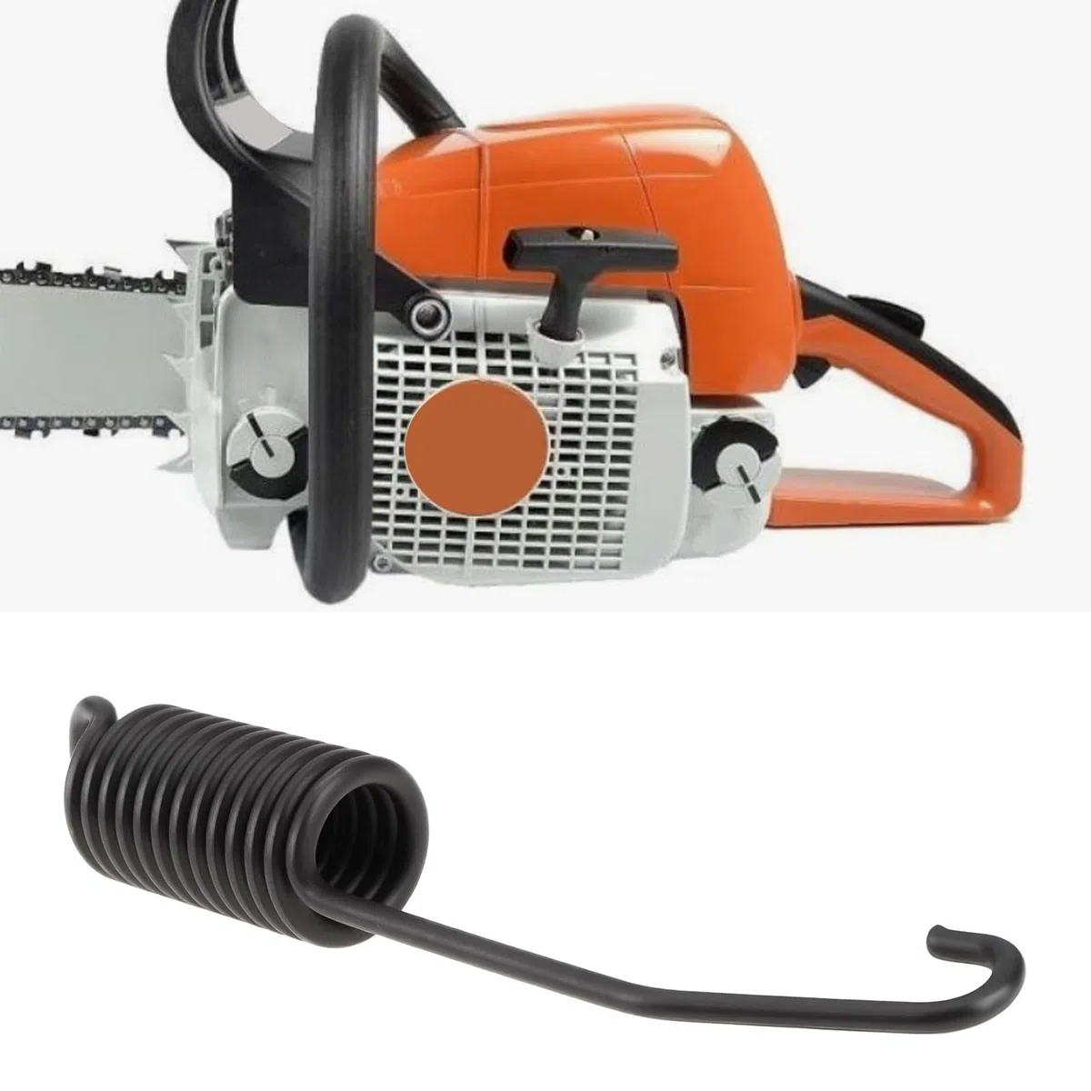 ECSiNG Sprężyna napinająca hamulca piły łańcuchowej 1121 160 5500 kompatybilna z Stihl MS390 MS310 MS290 039 029
