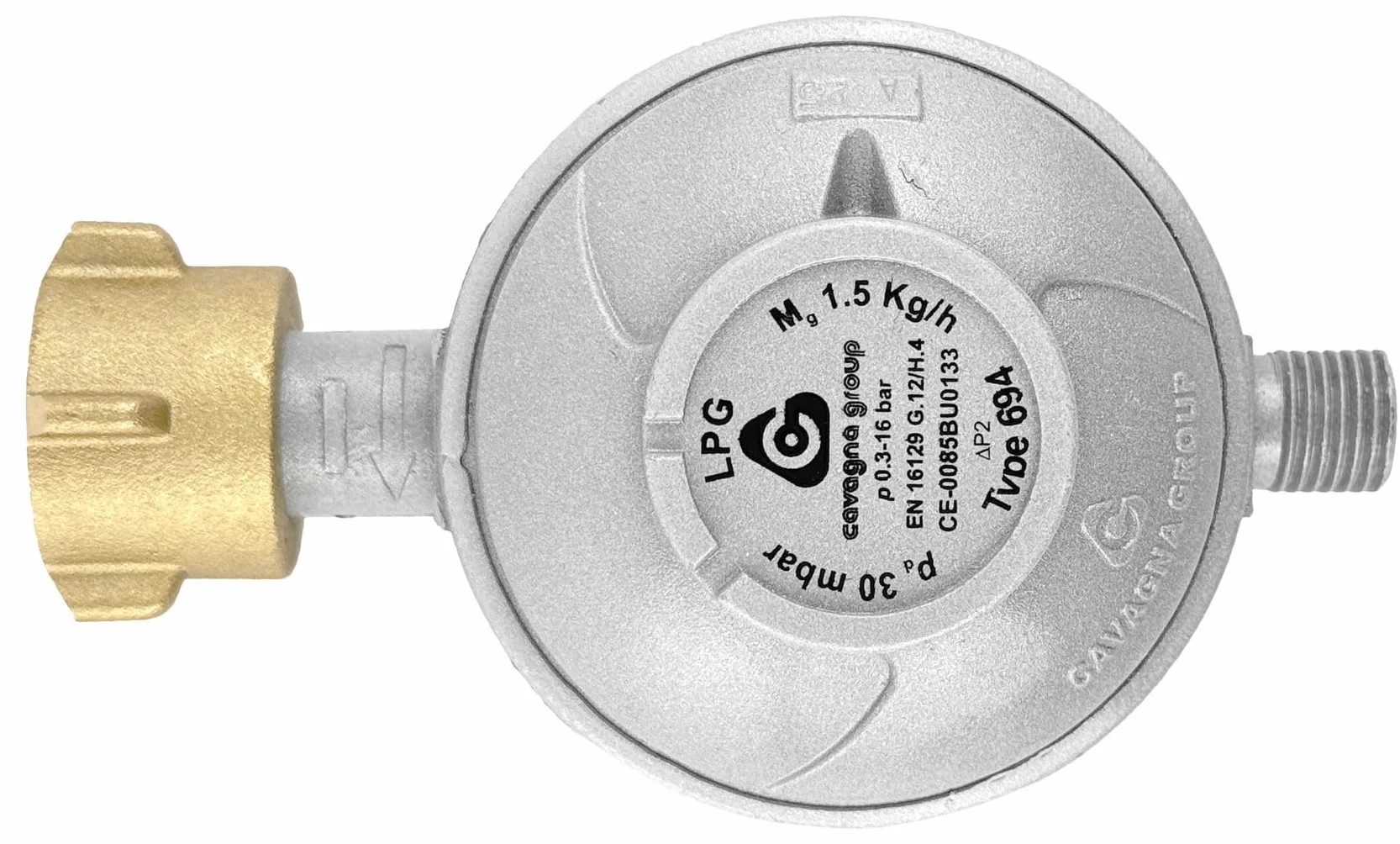 Regulator niskociśnieniowy 30 mbar 1/4 do propanu 5 kg 11 kg