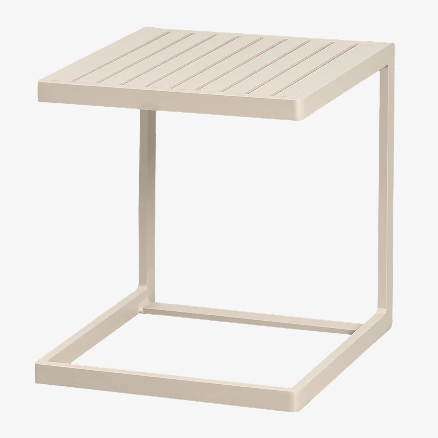 SKLUM Kwadratowy stolik pomocniczy do ogrodu 40x40 cm z aluminium Dulem