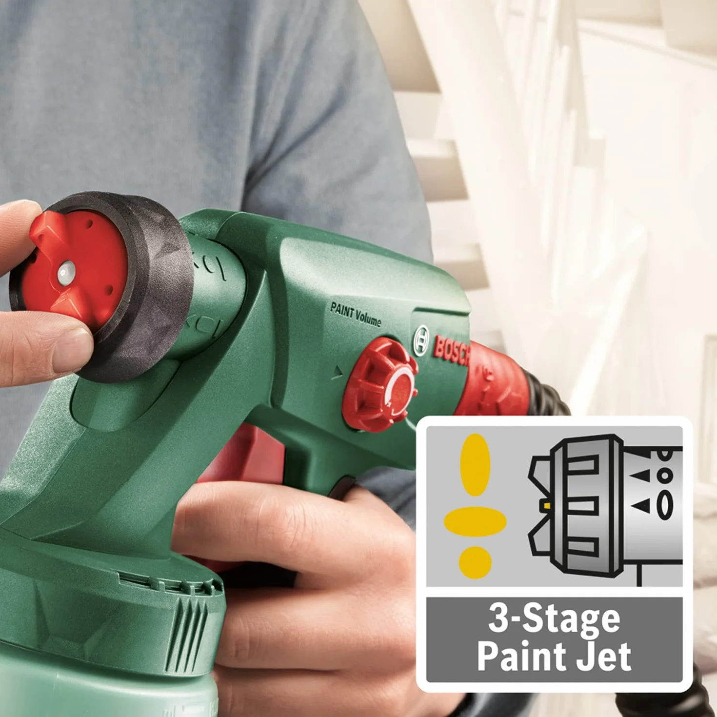 Bosch Home and Garden Pistolet Natryskowy Bosch do Systemów Malowania Natryskowych PFS 1000 i PFS 2000, Pojemność 800 ml, Opakowanie Kartooptymalne