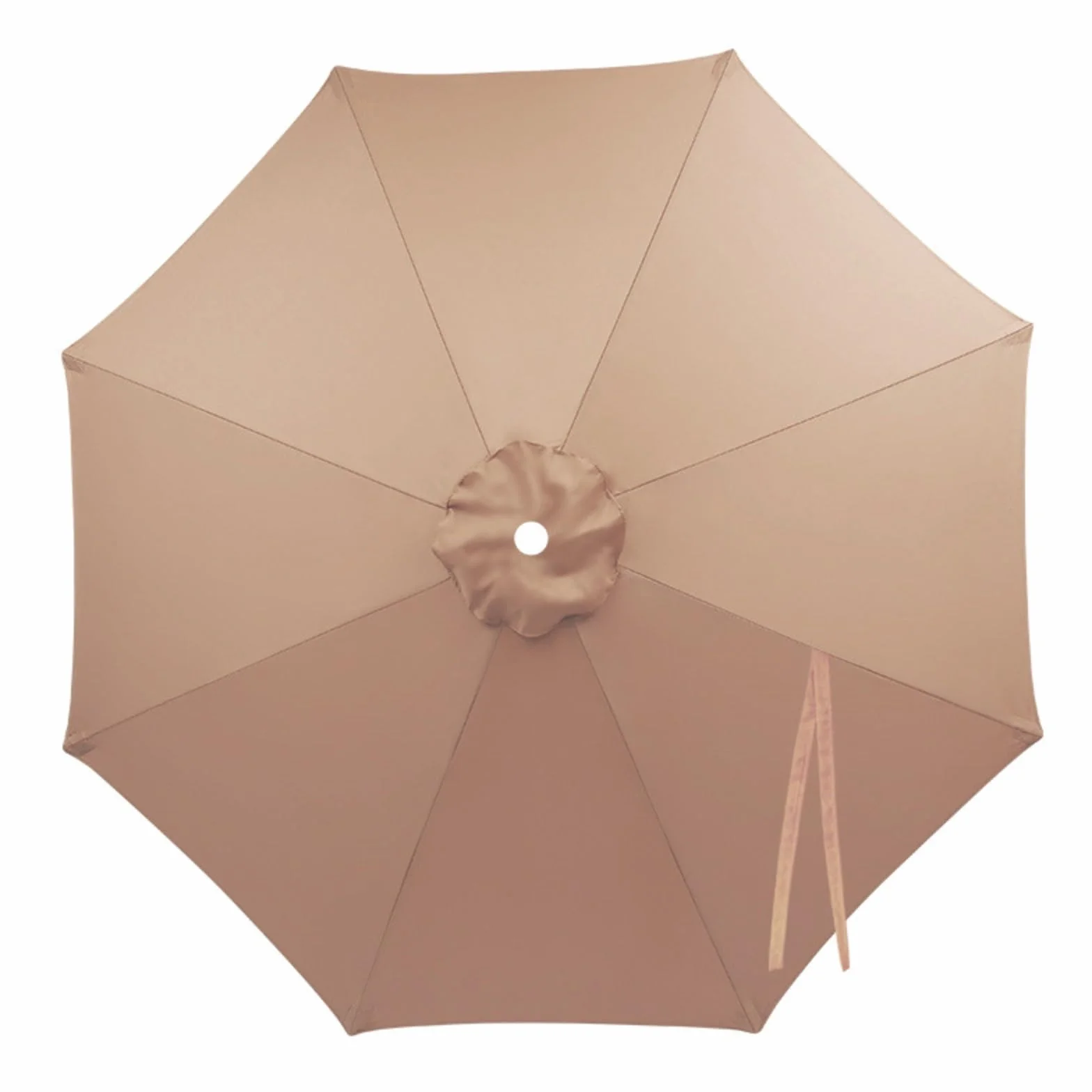 Wymienne Poszycie Parasola 8 Żeber 2-4m Wodoodporny Pokrowiec na Parasol Ogrodowy Ochrona UV
