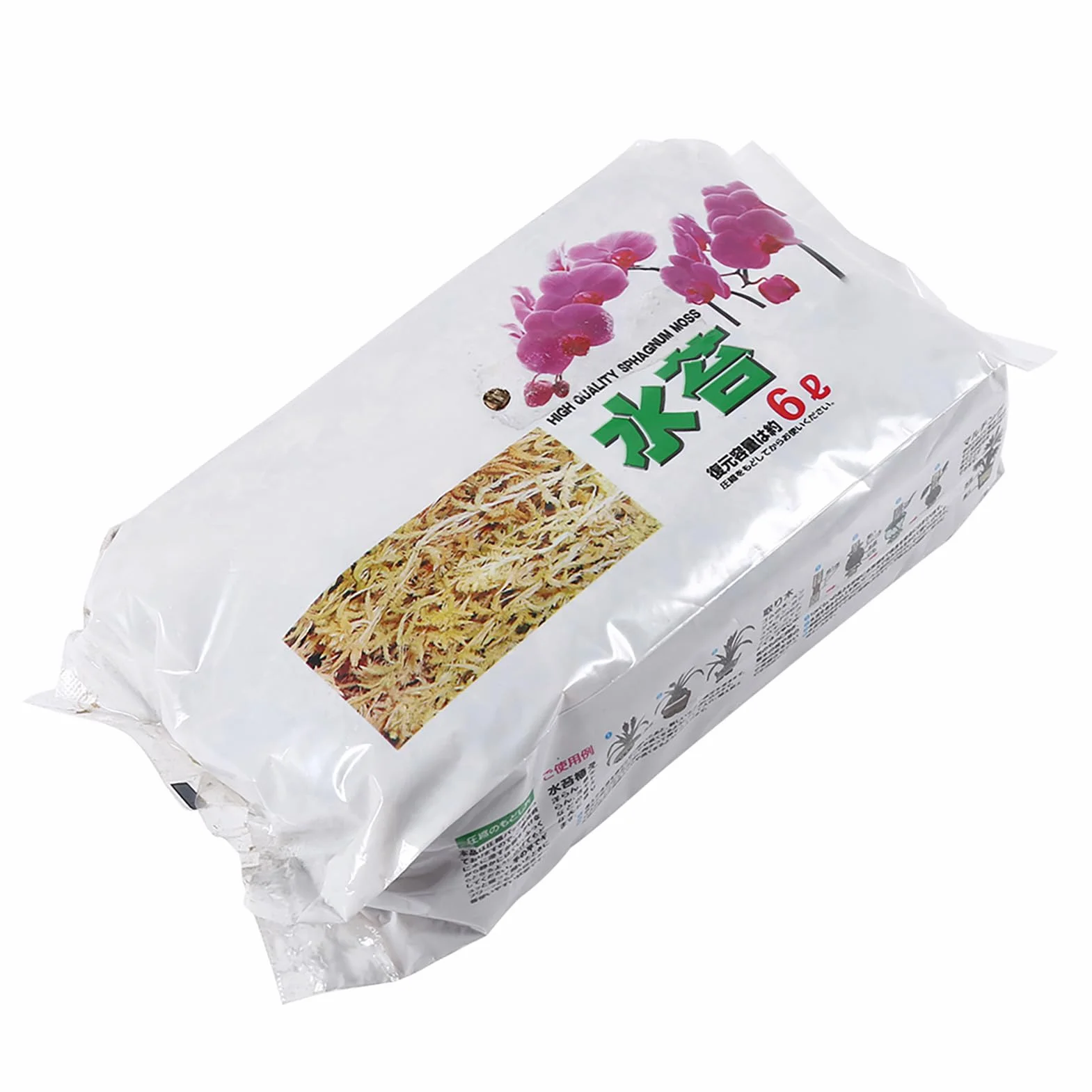 6L Premium Mech Torfowiec dla Orchidei Organiczny Nawóz z Mechami Phalaenopsis i Składnikami Odżywczymi dla Roślin Mięsożernych Długotrwałe Nawilżanie