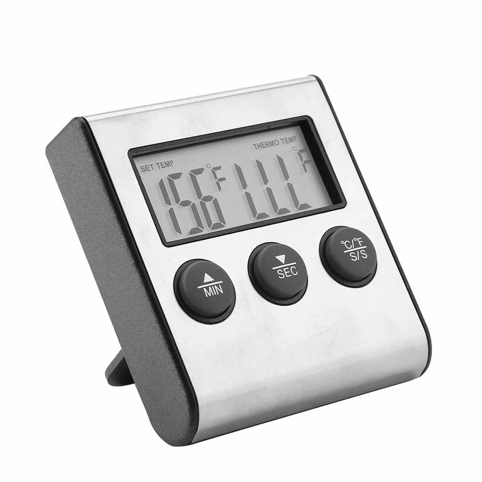 Termometr cyfrowy, ℃ ℃ miernik temperatury do żywności i mięsa, termometr do kuchni, grilla, z sondą termopar, 50 ℃ ~ 300 ℃
