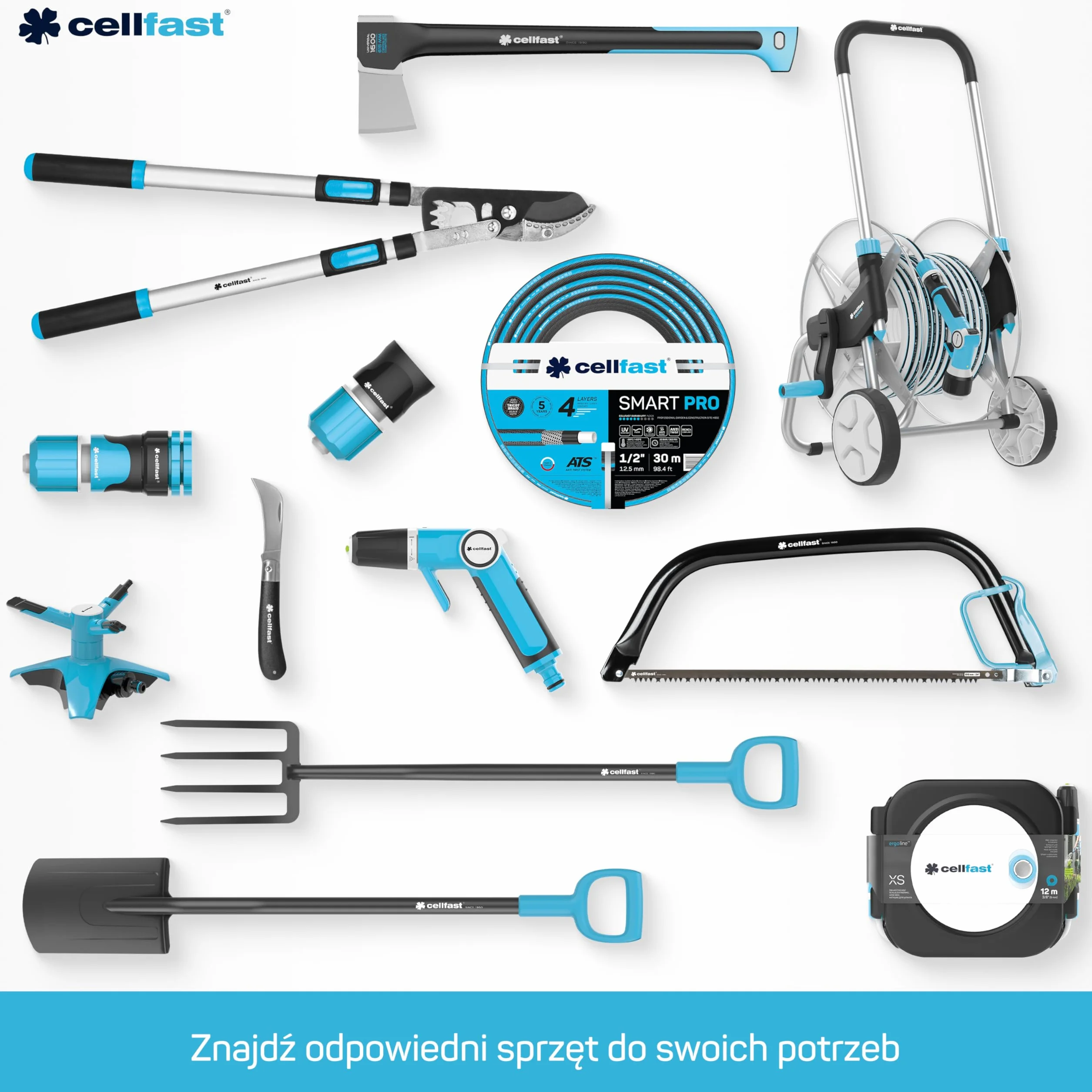 Cellfast Wąż Ogrodowy Smart Pro ATS 1/2" 50 m 4-Warstwowy