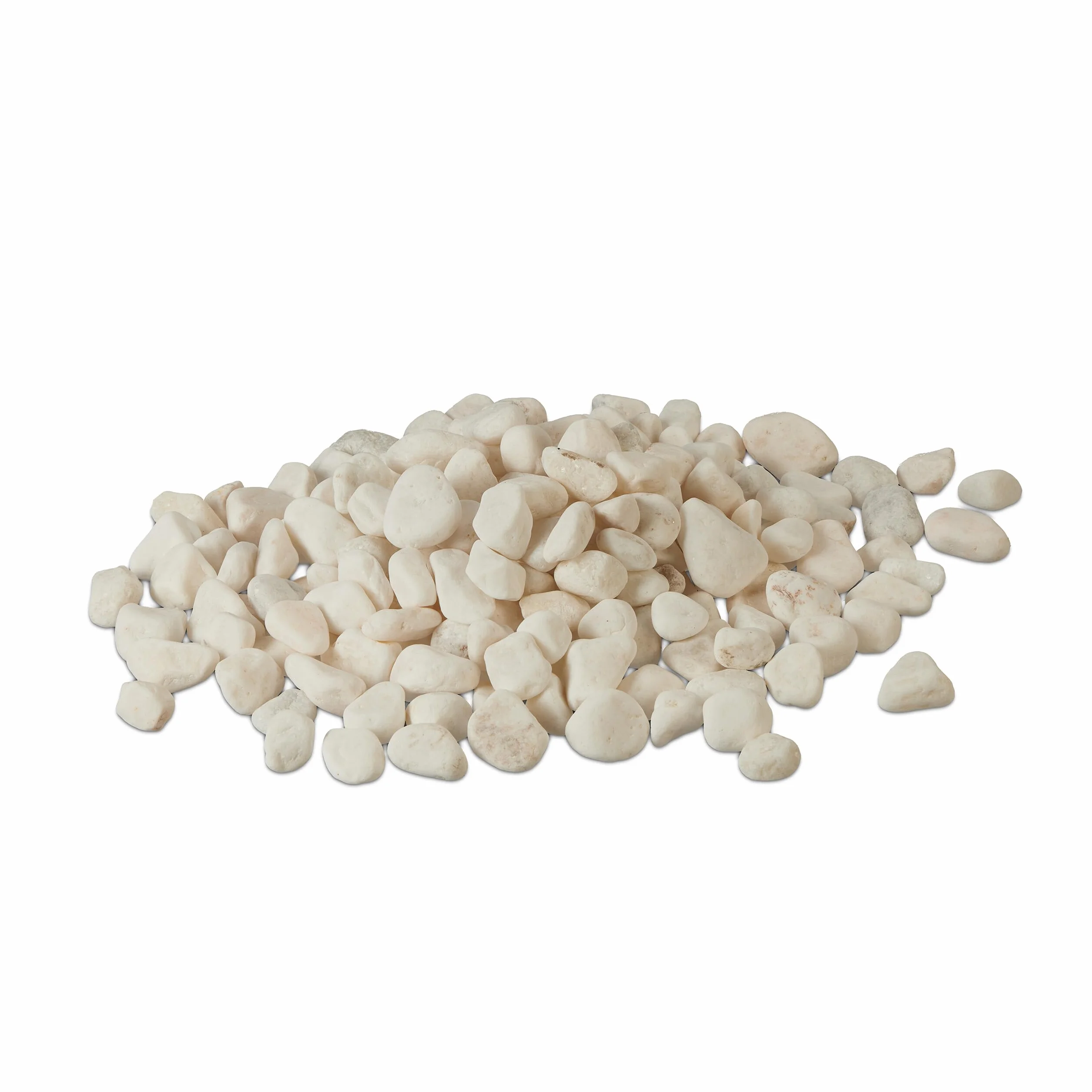 Relaxdays Żwir marmurowy, 5 kg, kamienie dekoracyjne, kamyki, żwirki ogrodowe, grządka, doniczka na kwiaty, grób, żwir ozdobny, biały, marmur, 15-25 mm