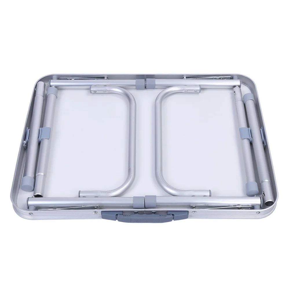 Dioche Składany stół kempingowy i ogrodowy, stolik kawowy PIC-nic z uchwytem do przenoszenia Aluminiowy stół kempingowy Regulowana wysokość 25-56 cm