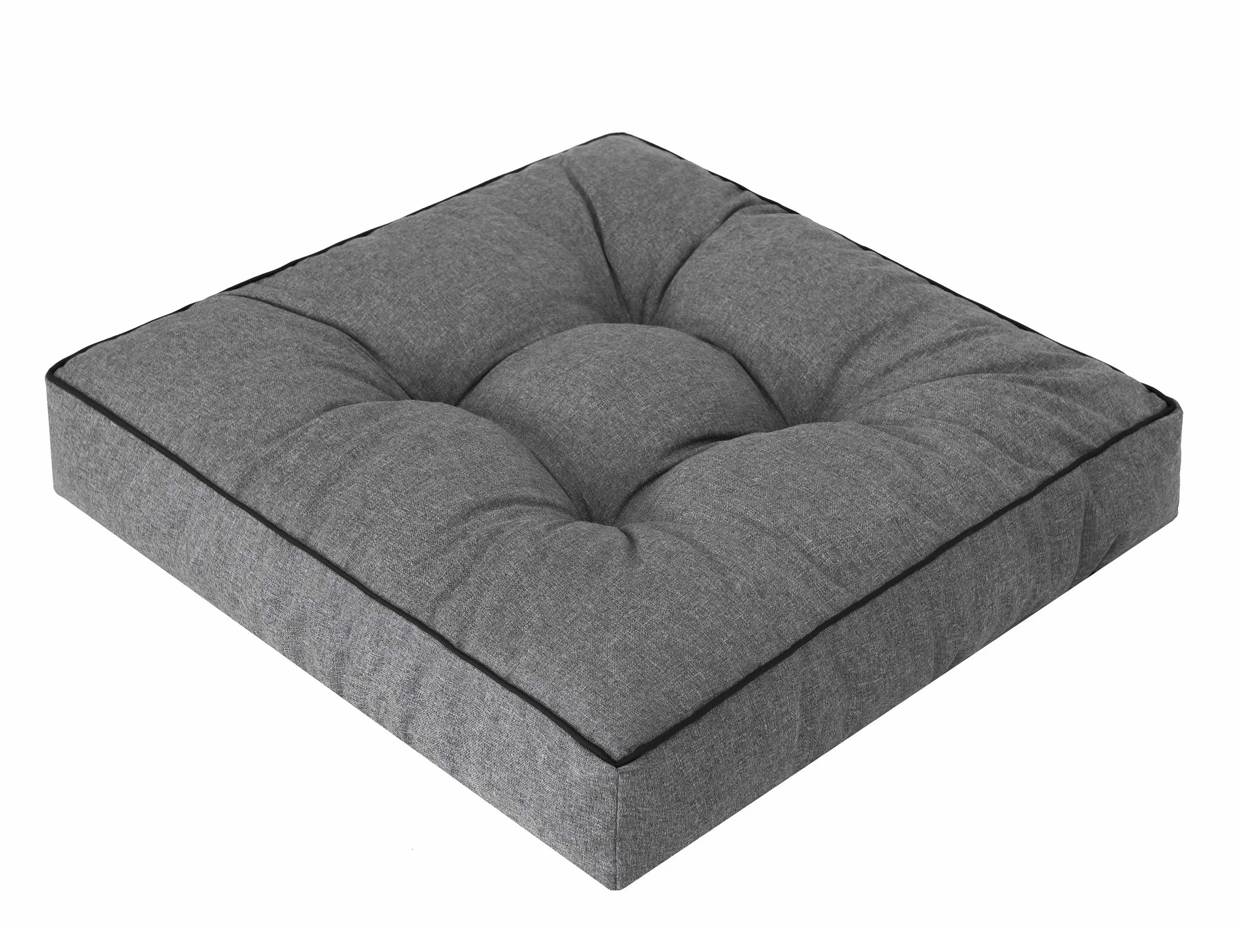 PillowPrim poduszka ogrodowa na meble rattanowe, poduszki ogrodowe, tapicerowane, dekoracyjne, poduszka, nakładka na meble rattanowe, poduszka zamienne do PE fotela rattanowego 70x70x42 Grafit
