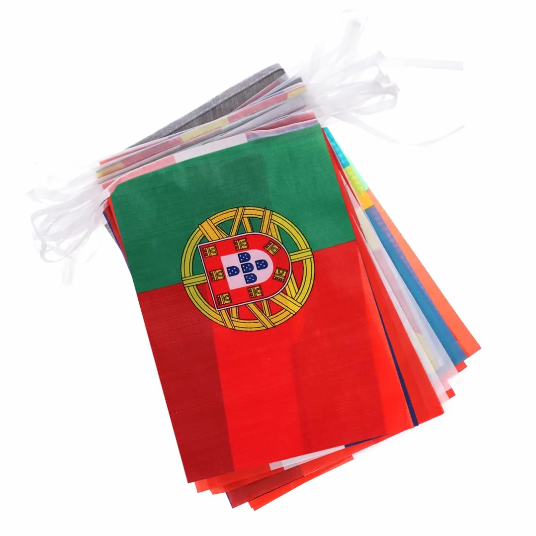 Girlanda flag MŚ 2026 48 krajów 28x20 cm 20 m dekoracja klub ogródek piwny