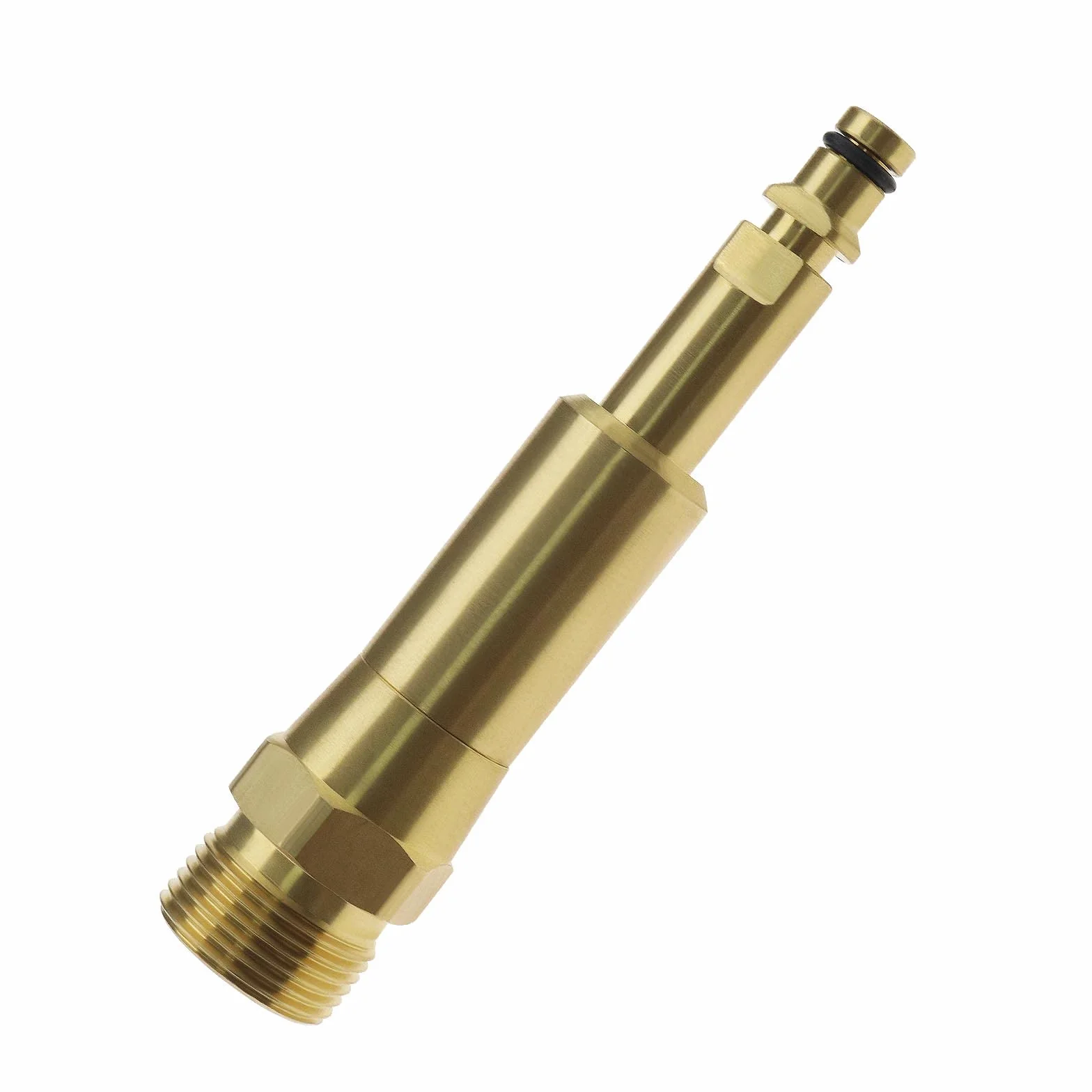 Schenll adapter do węży wysokociśnieniowych z gwintem wewnętrznym M22 x 1,5, kompatybilny z myjką wysokociśnieniową Kärcher K2, K3, K4, K5, K6, K7, mosiądz, długość 108 mm