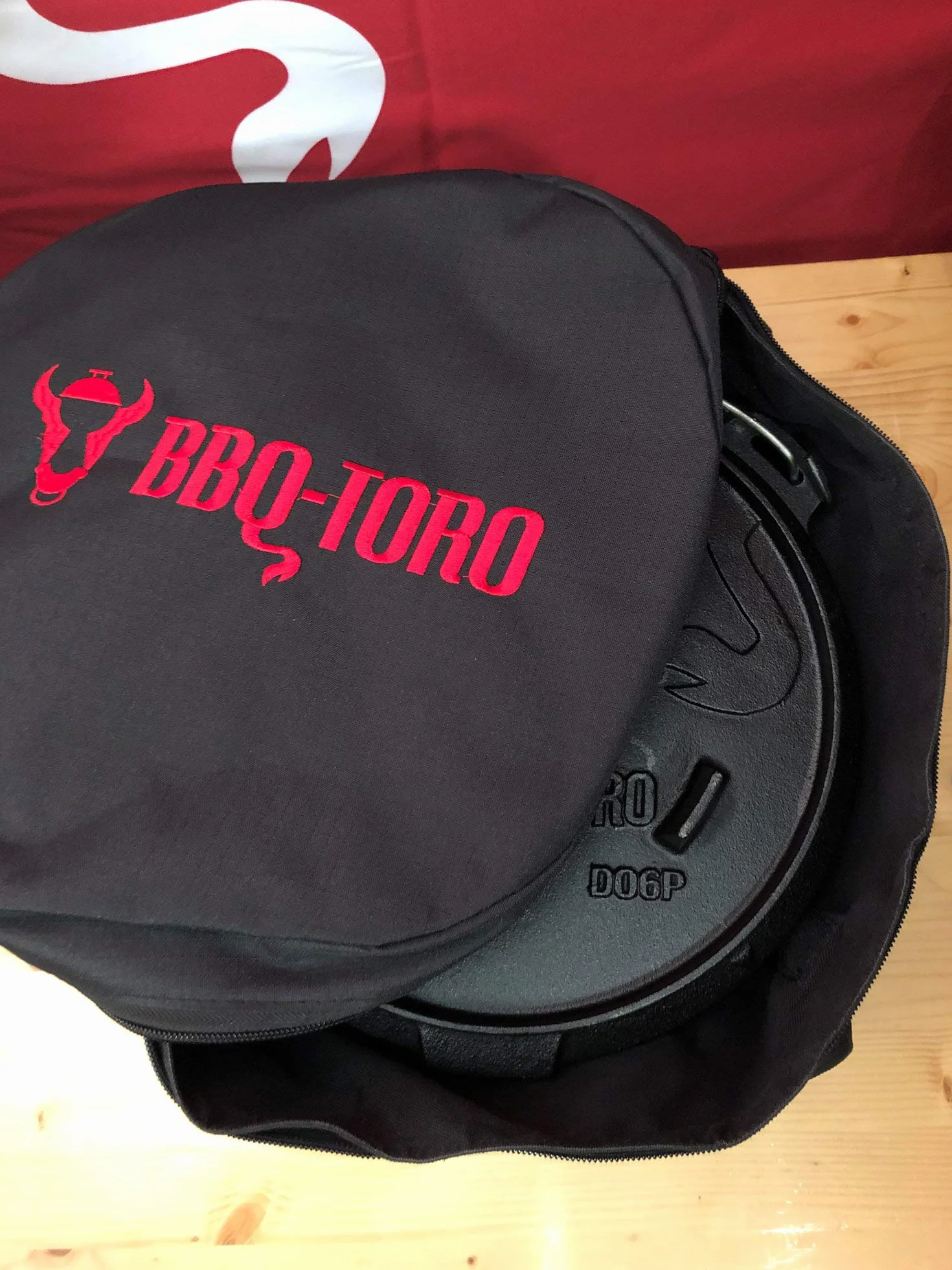 BBQ-TORO Bolsa de Transporte para Horno Holandés Negro Ø 31 x H 15 cm