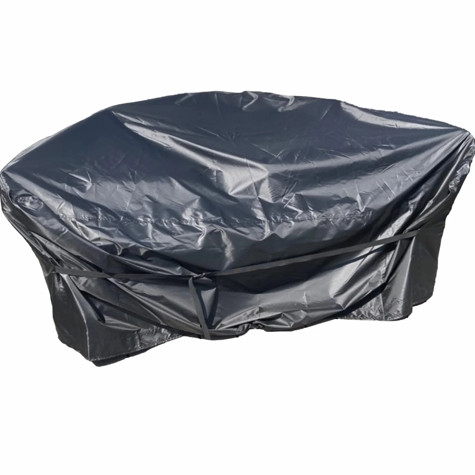 Pokrowiec ochronny na wyspę słoneczną, wodoszczelny, z paskiem ze sprzączką, materiał Oxford 420D, czarny (200 x 110 x 80 cm)