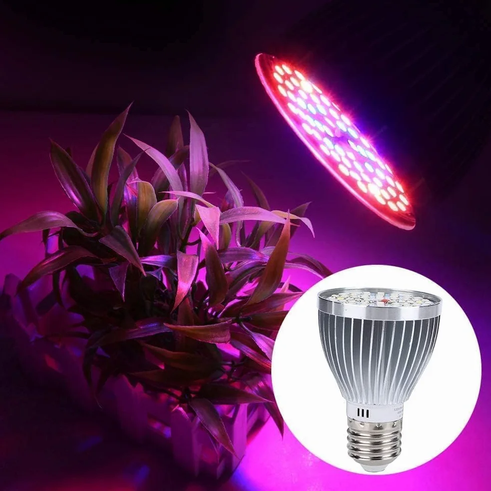 Żarówka LED do Uprawy Roślin 60W 60 LED Full Spectrum E27