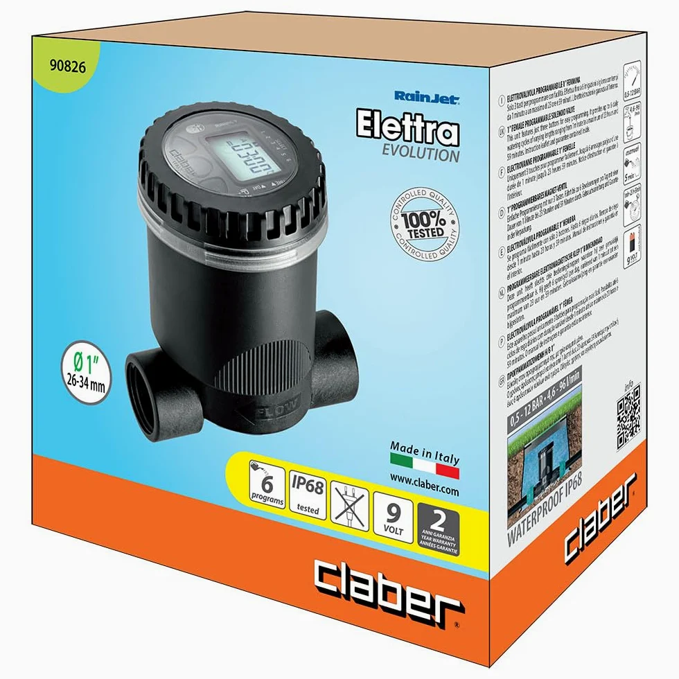CLABER D90826000 - Programble Electrovulvula 1 "Blister żeński